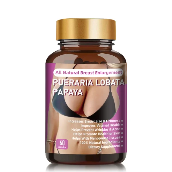 Breast Enlargement Capsules - Natural formula for enhancing breast size, shape, and firmness. Supports fuller, firmer, and perkier breasts naturally.