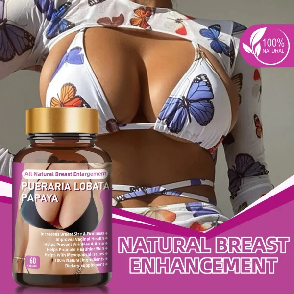 100% Natural Breast Enhancement - Breast Enlargement Capsules for fuller and firmer breasts.