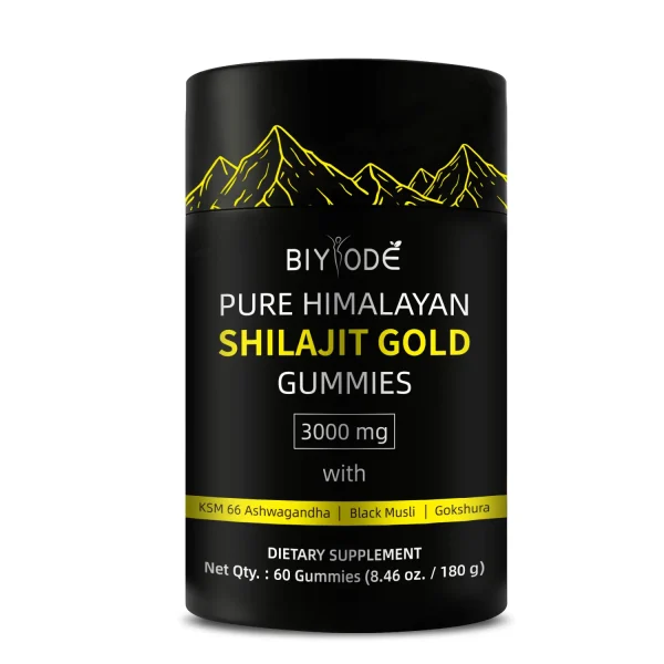 Pure Himalayan Shilajit Gummies for energy boost and muscle recovery