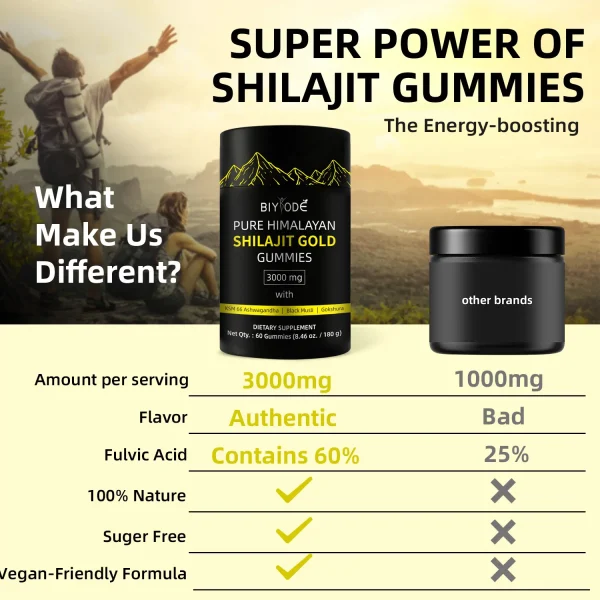 Our Himalayan Shilajit Gummies Advantages