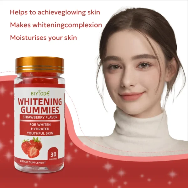 Whitening Gummies Benefits - Glowing Skin, Whitening Complexion, Skin Moisturization